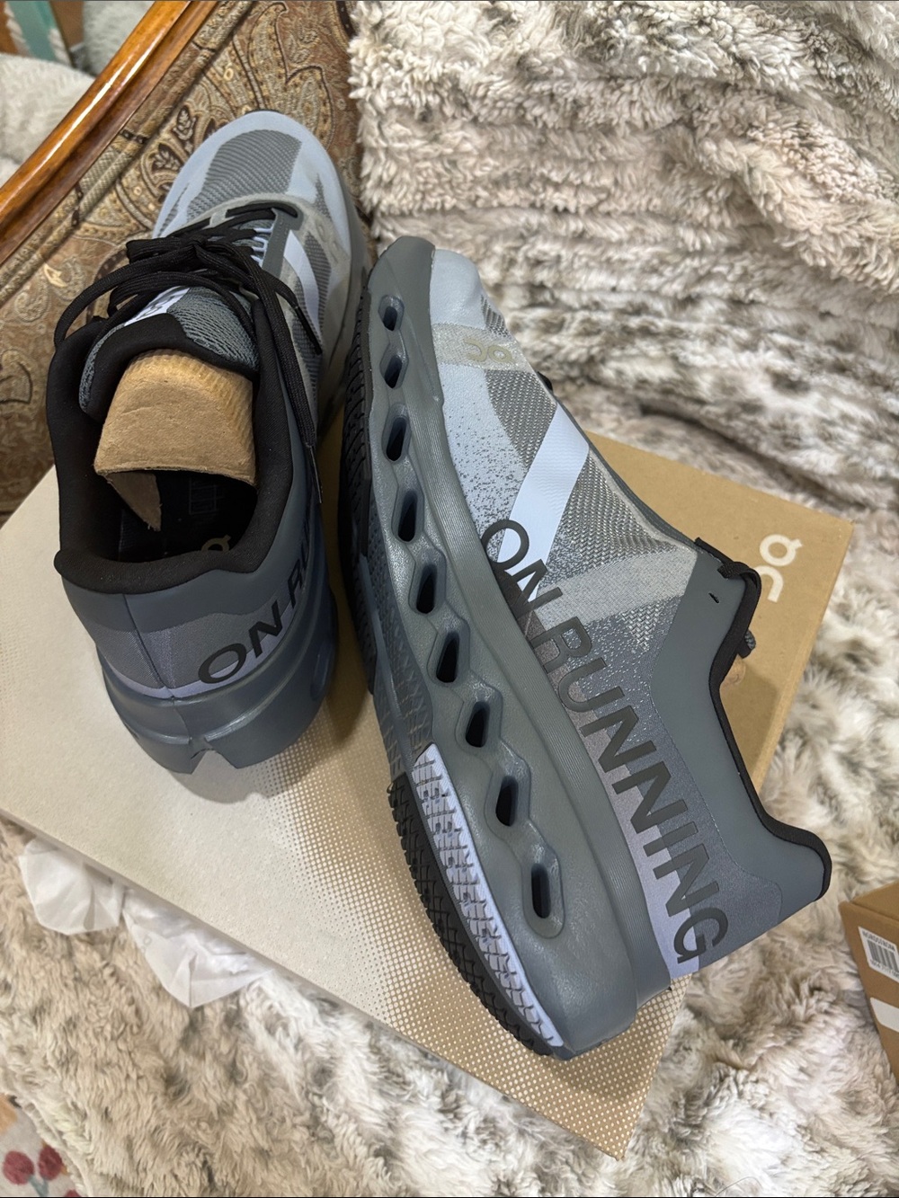 On Running Cloudsurfer Next Men’s Sneakers in Stone